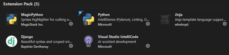 python extension for visual studio code