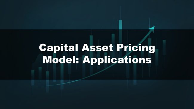 Capital Asset Pricing Model- Applications