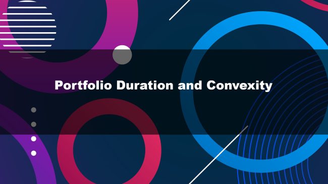 Portfolio Duration and Convexity